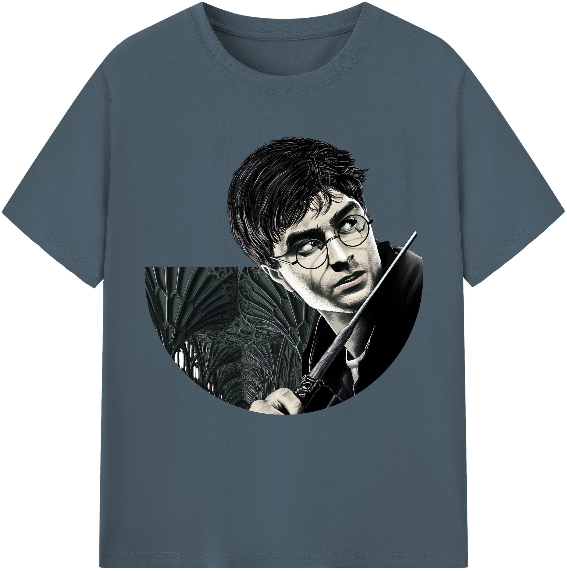 （画像用） Harry Potter ハリー・ポッターシリーズ 綿100％半袖Tシャツ（フロントプリント）